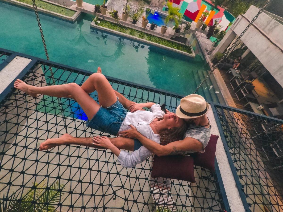 בקאלאר Hotel Makaaba Eco-Boutique מראה חיצוני תמונה A couple on a hammock